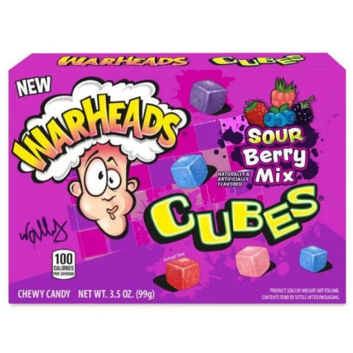Warheads Sour Berry Mix Cubes 99g